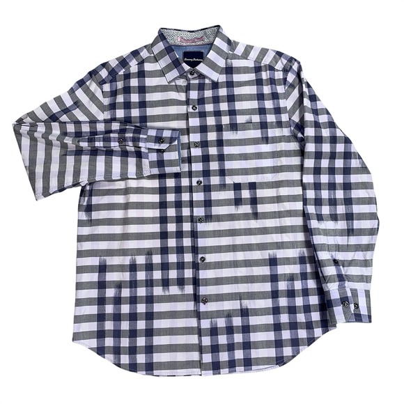 Tommy Bahama Other - Tommy Bahama Mens  M Plaid Button Down Shirt Long Sleeve 100% Cotton Preppy